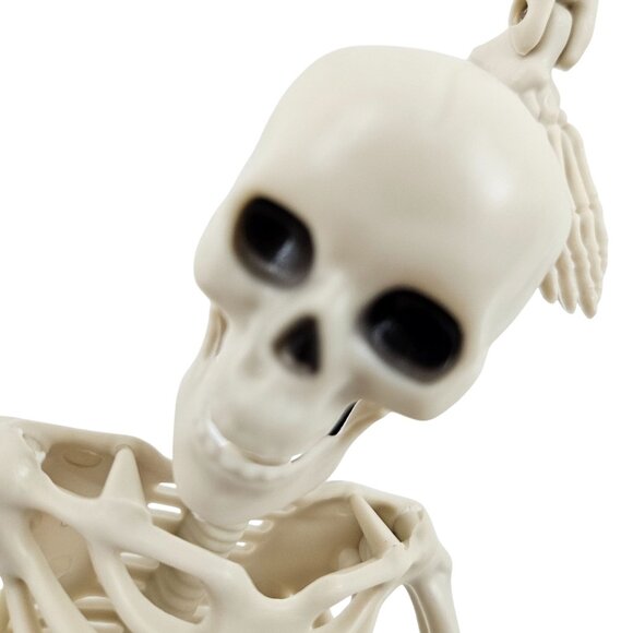 Skeletons Set of 4 Hanging Posable 16 in Full Body Halloween Decor Plastic - Picture 10 of 13